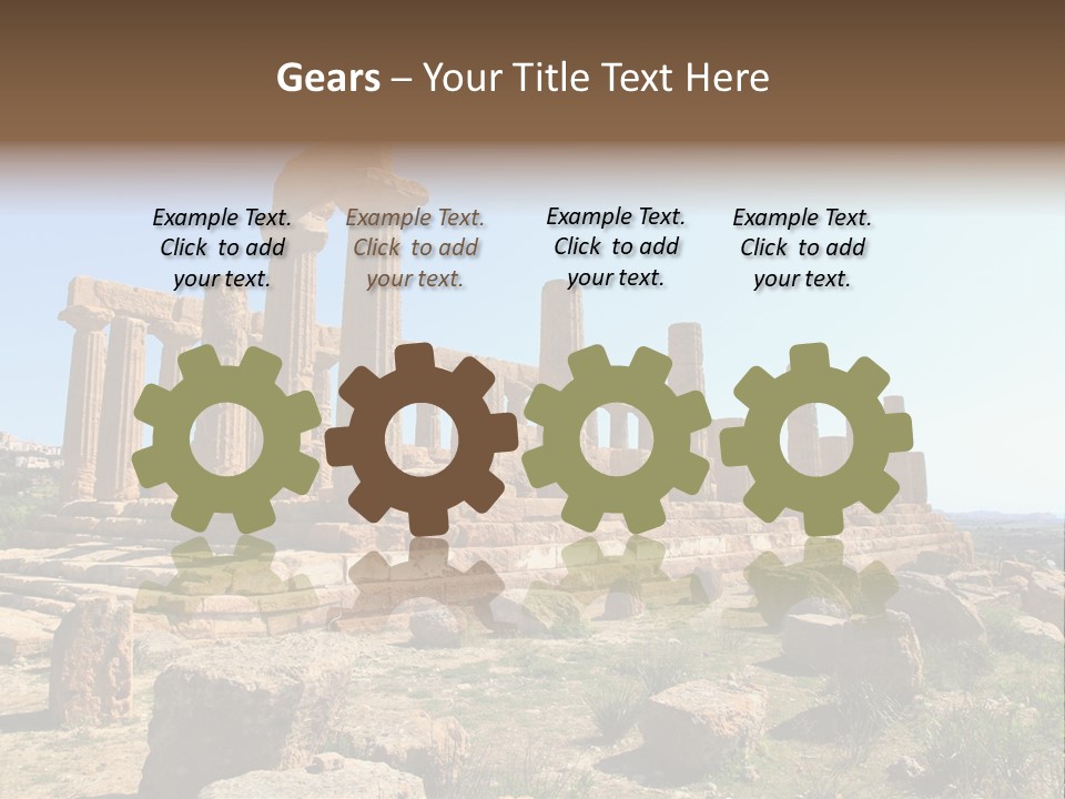 Holiday Yellow Defocused PowerPoint Template