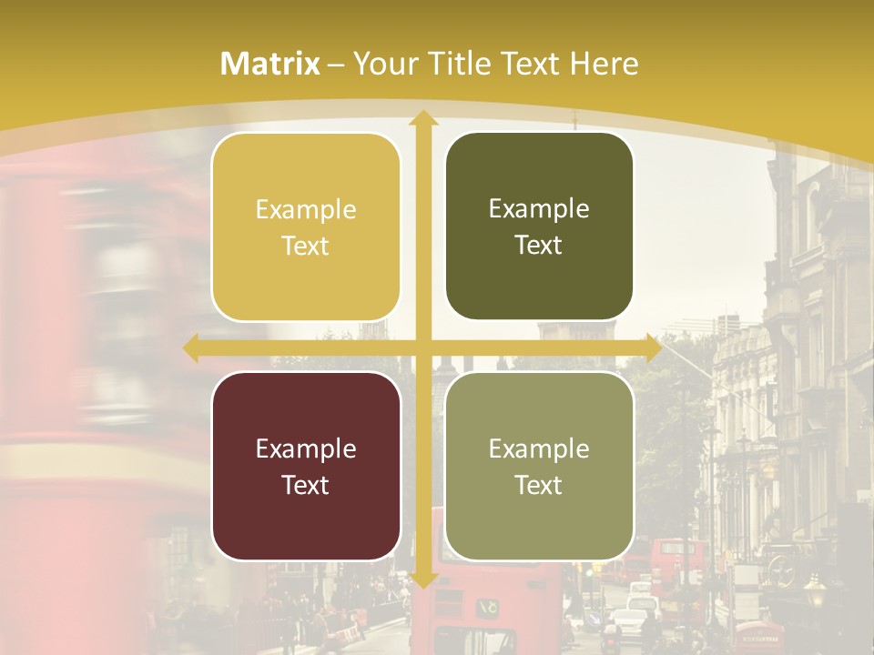 Urban England Sky PowerPoint Template