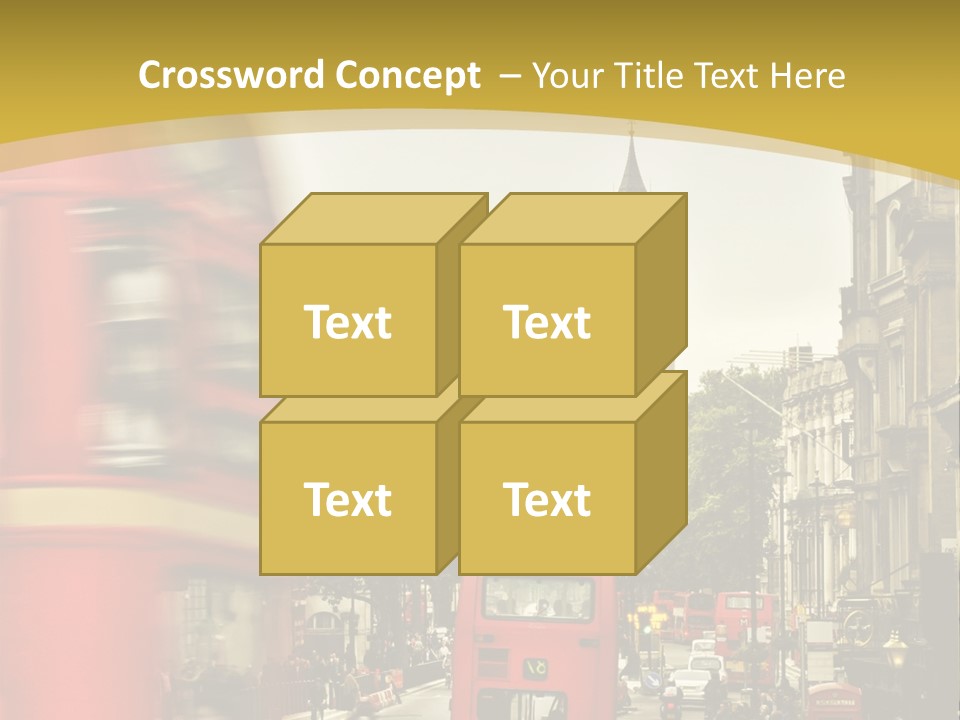 Urban England Sky PowerPoint Template
