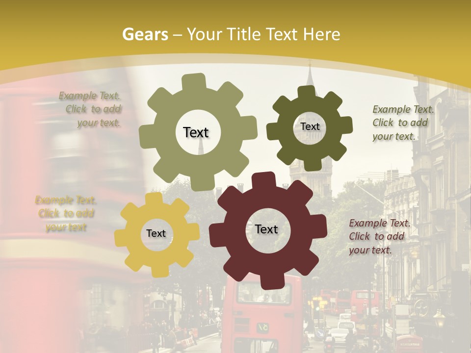 Urban England Sky PowerPoint Template