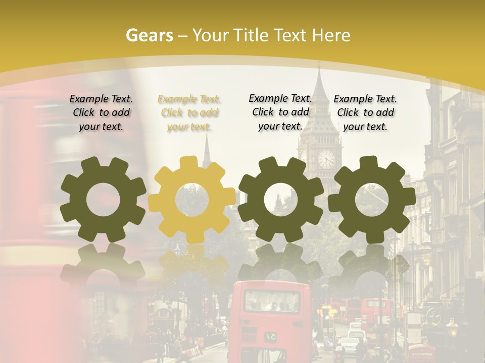 Urban England Sky PowerPoint Template