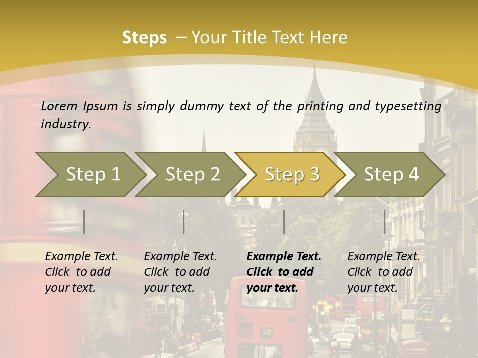 Urban England Sky PowerPoint Template