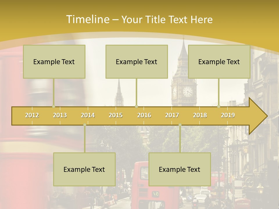 Urban England Sky PowerPoint Template