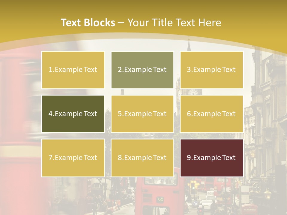 Urban England Sky PowerPoint Template