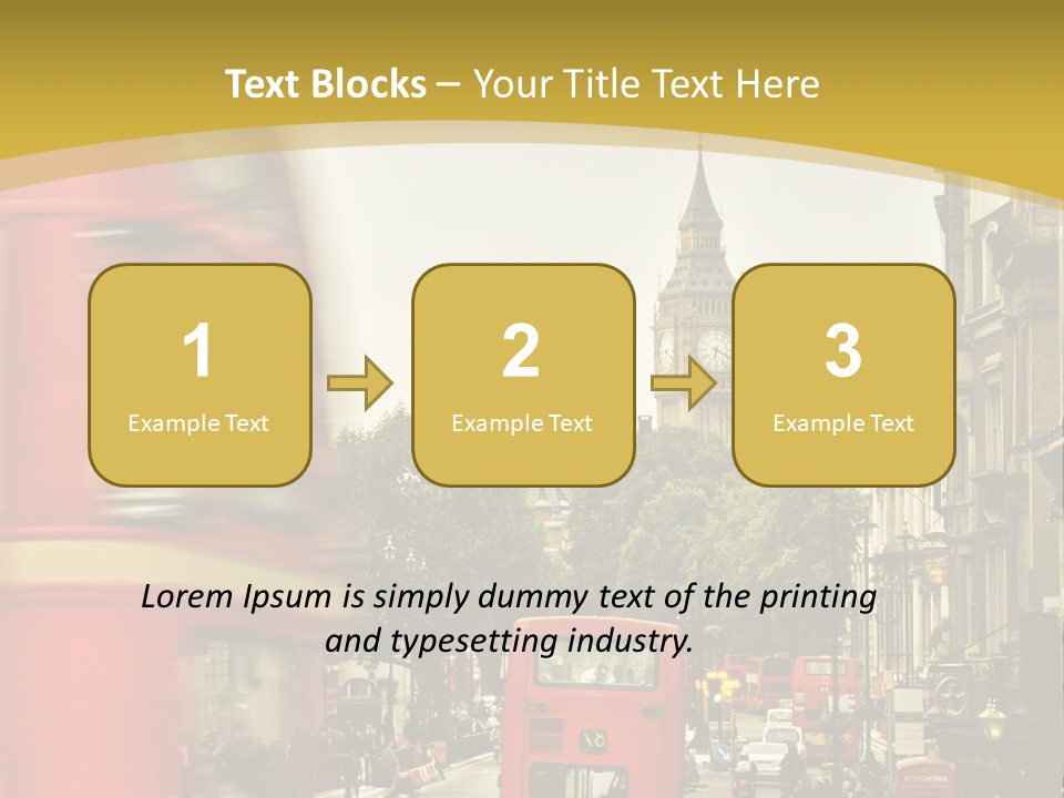 Urban England Sky PowerPoint Template