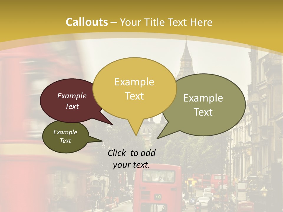 Urban England Sky PowerPoint Template