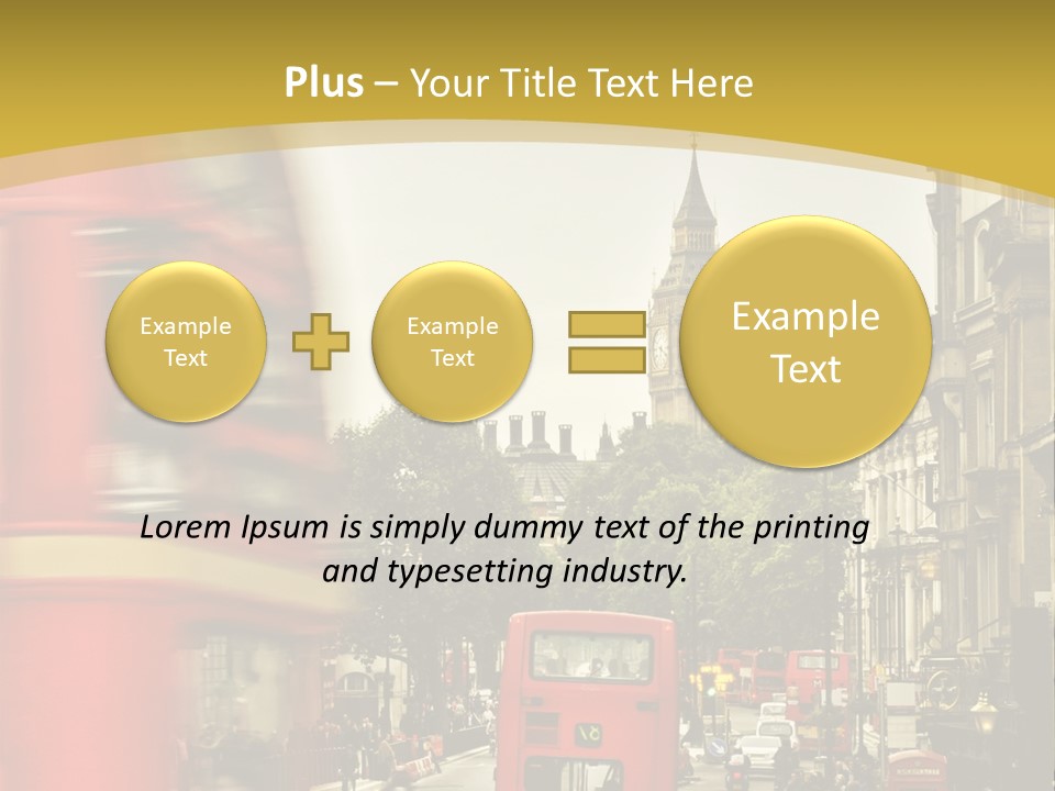 Urban England Sky PowerPoint Template
