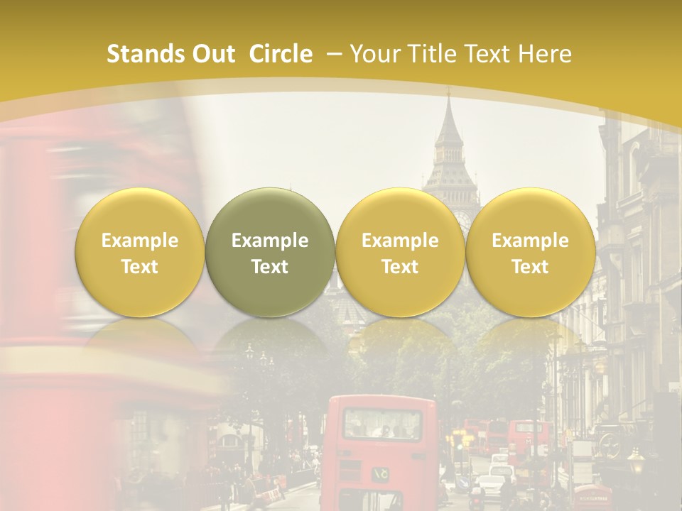 Urban England Sky PowerPoint Template