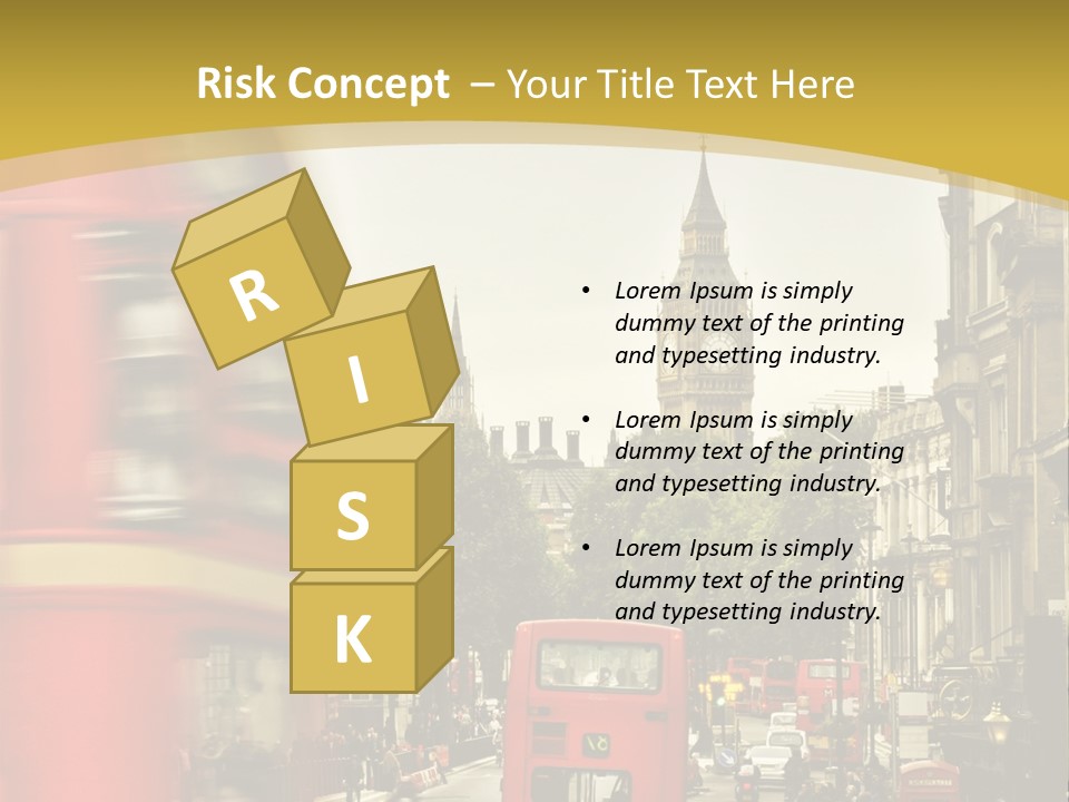 Urban England Sky PowerPoint Template