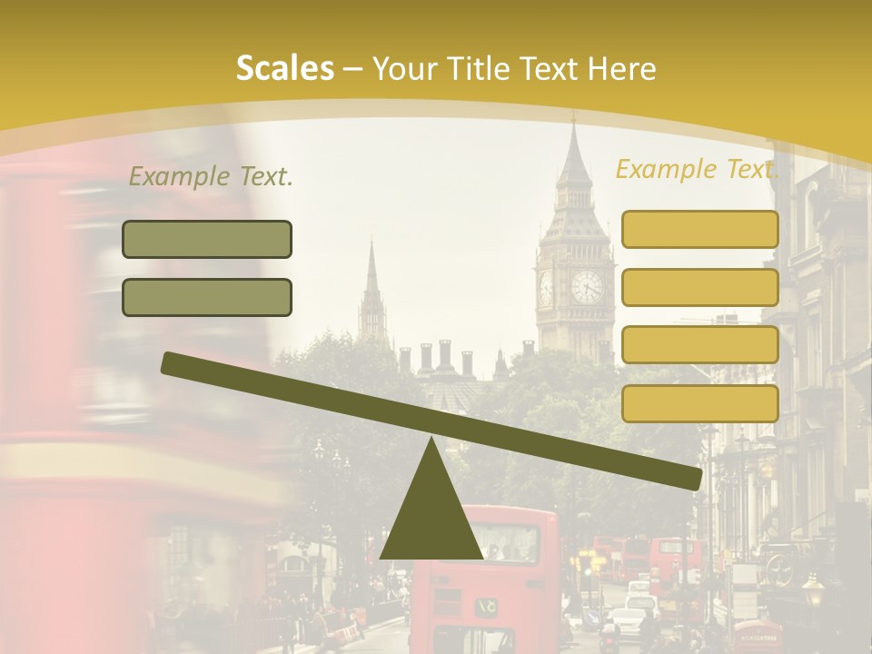 Urban England Sky PowerPoint Template