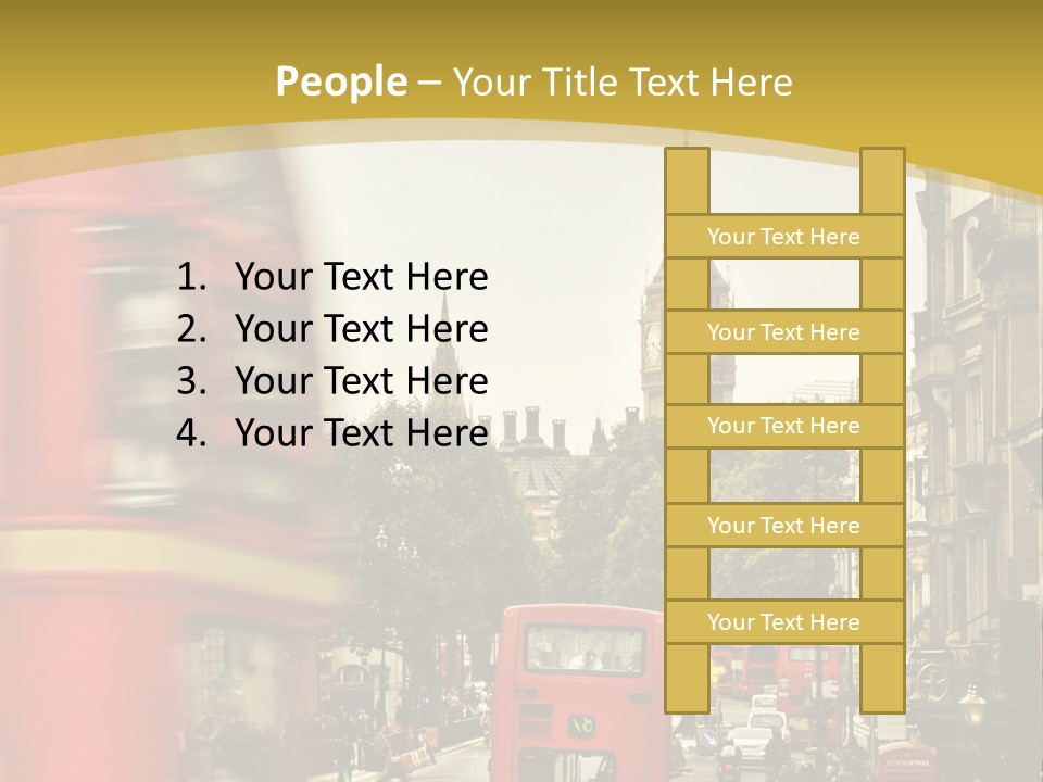 Urban England Sky PowerPoint Template