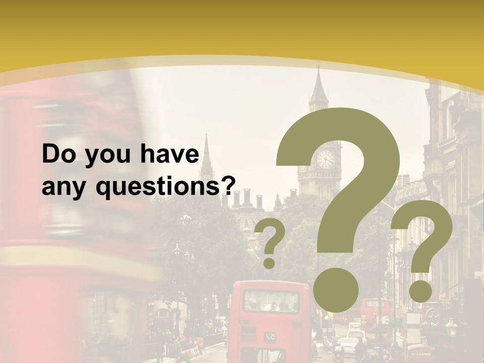 Urban England Sky PowerPoint Template