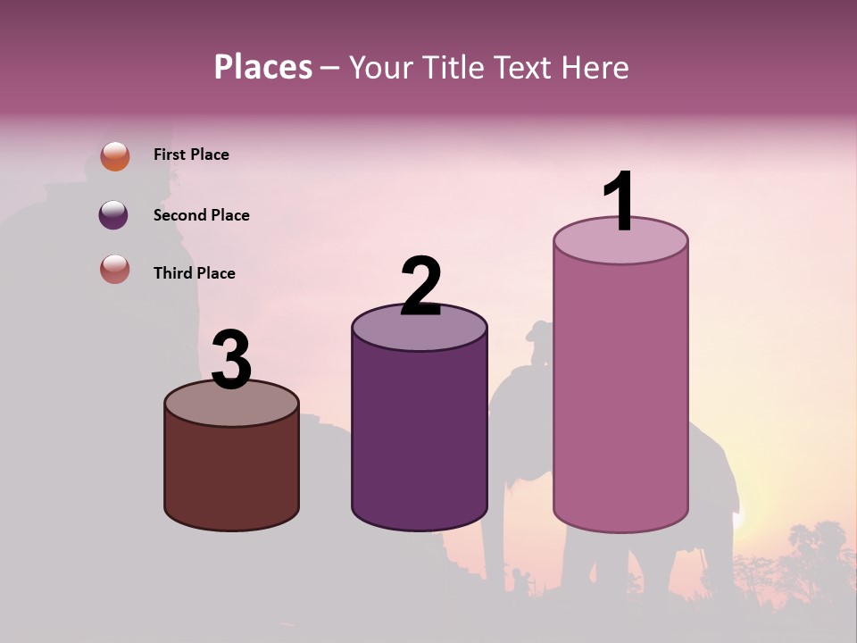 Silhouette Sit Large PowerPoint Template