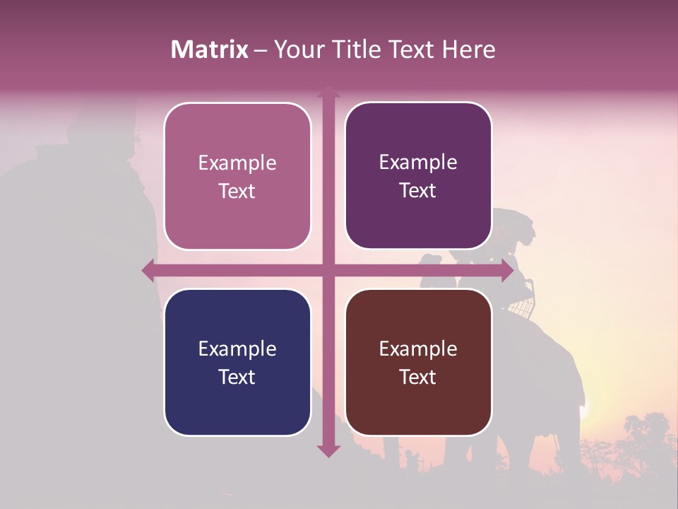 Silhouette Sit Large PowerPoint Template