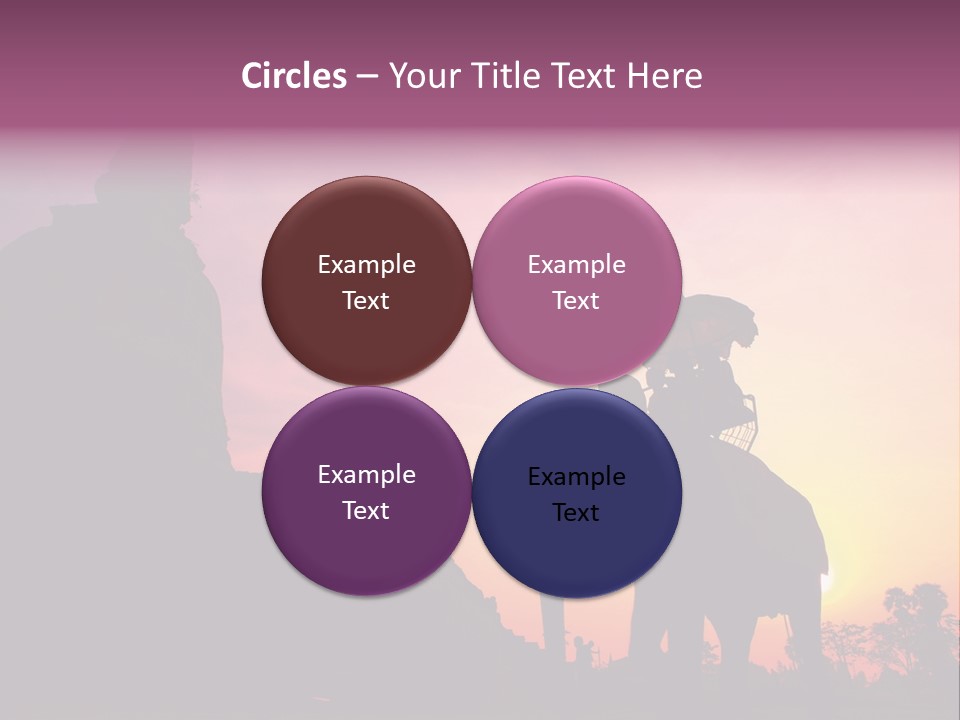 Silhouette Sit Large PowerPoint Template