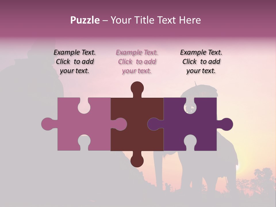 Silhouette Sit Large PowerPoint Template