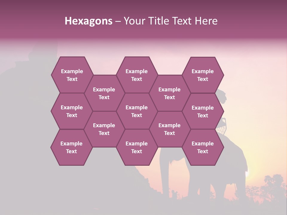 Silhouette Sit Large PowerPoint Template