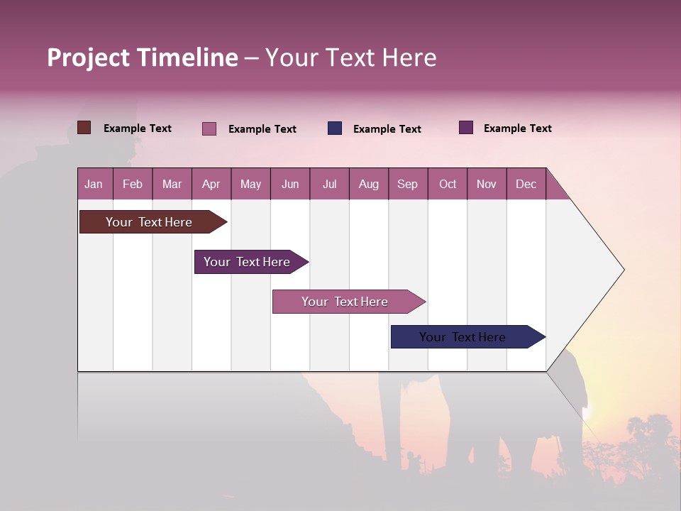 Silhouette Sit Large PowerPoint Template