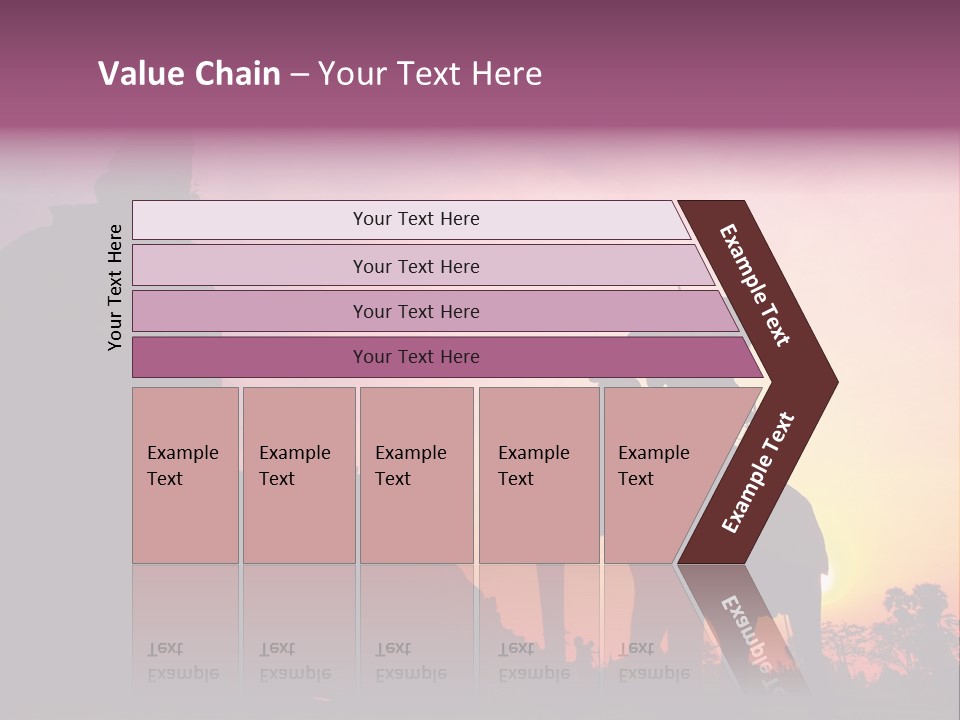 Silhouette Sit Large PowerPoint Template