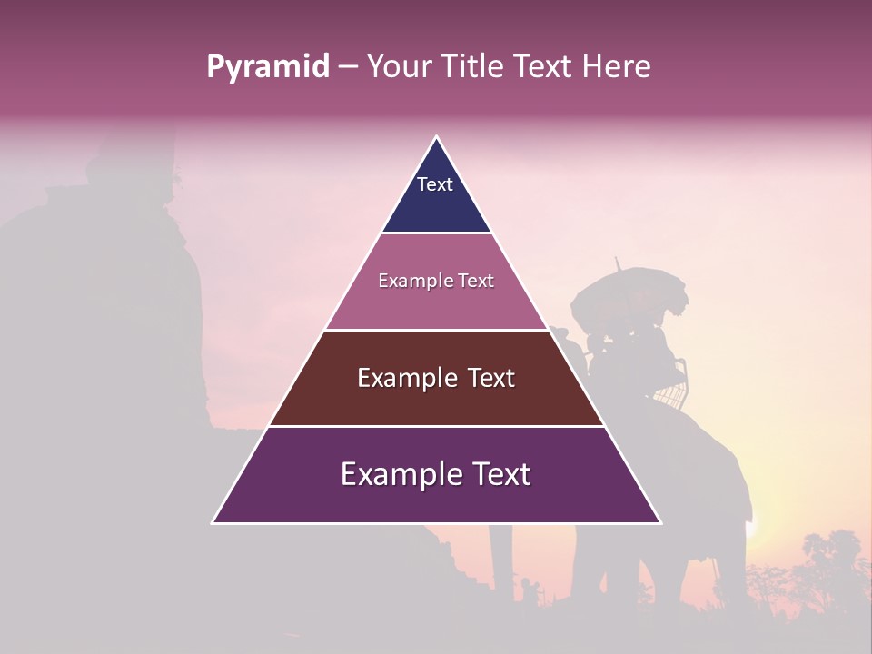 Silhouette Sit Large PowerPoint Template