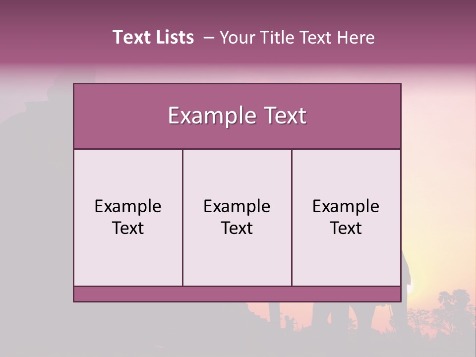 Silhouette Sit Large PowerPoint Template