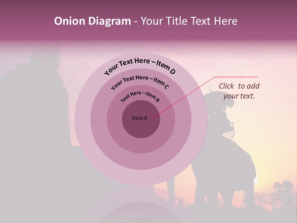 Silhouette Sit Large PowerPoint Template