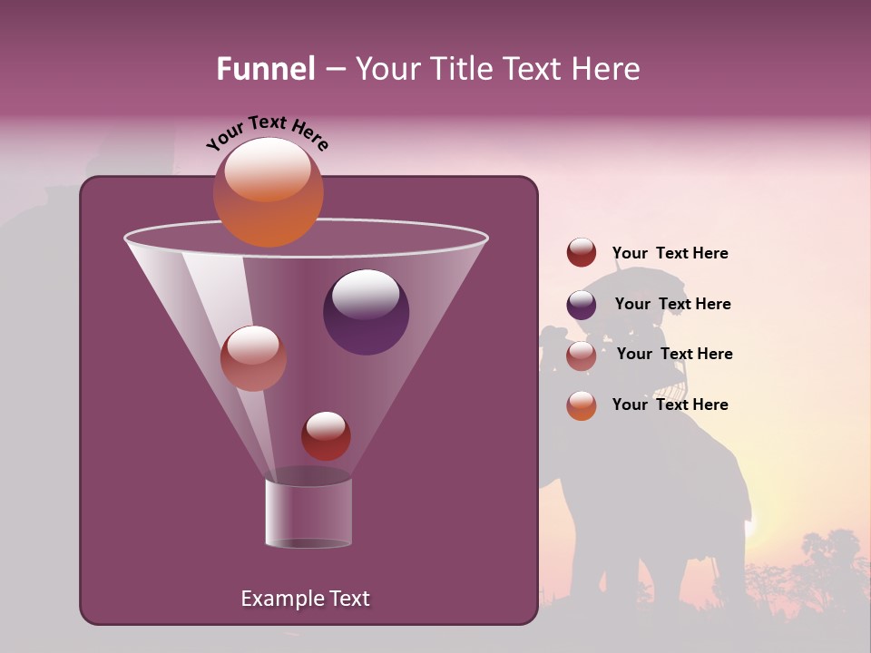 Silhouette Sit Large PowerPoint Template