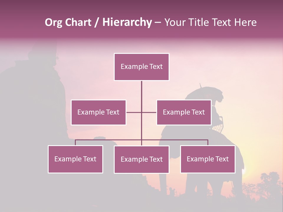 Silhouette Sit Large PowerPoint Template
