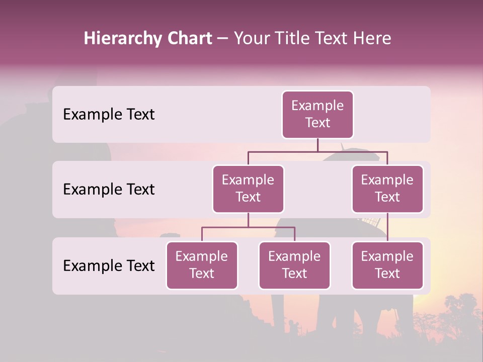Silhouette Sit Large PowerPoint Template