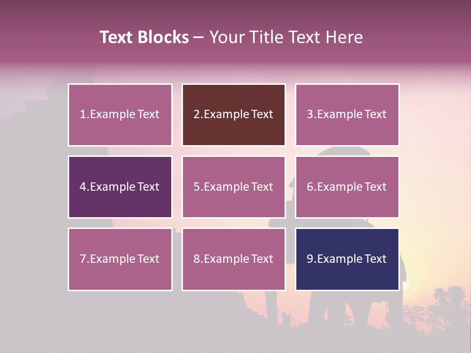Silhouette Sit Large PowerPoint Template