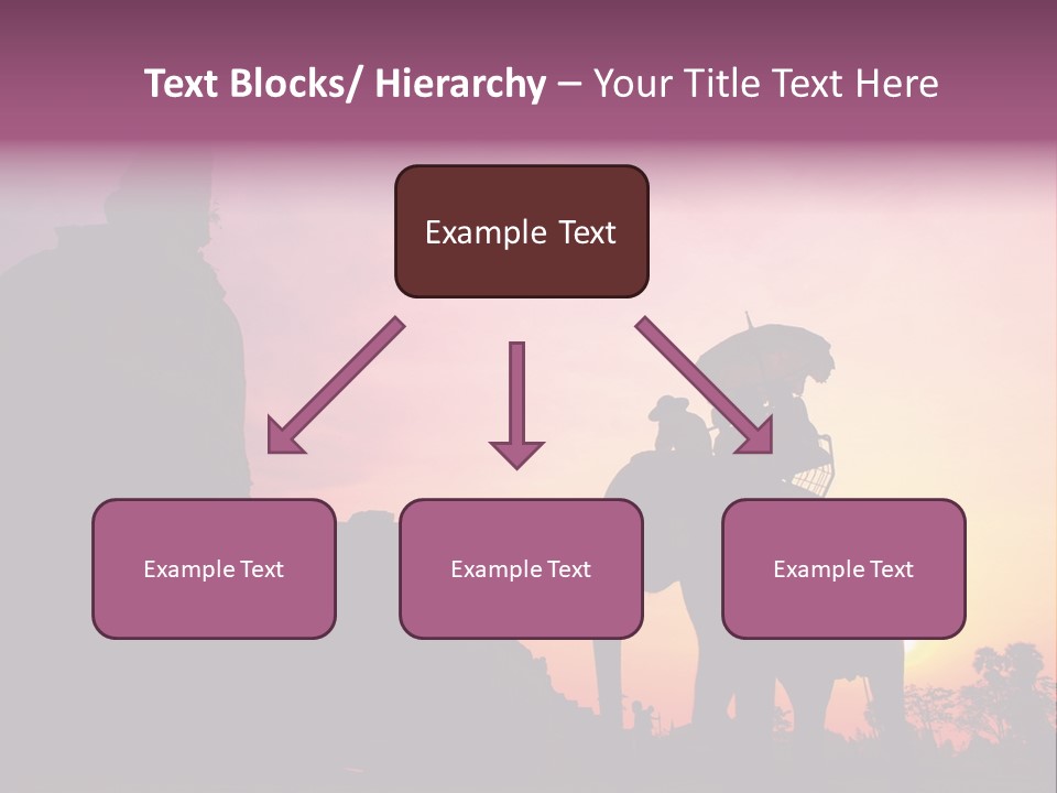 Silhouette Sit Large PowerPoint Template
