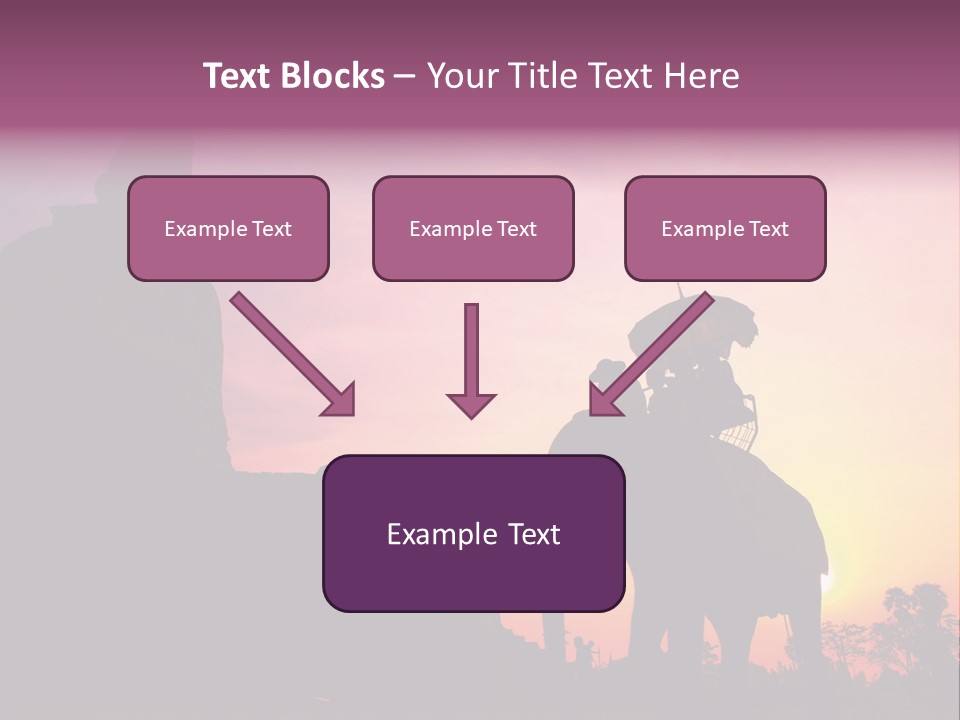 Silhouette Sit Large PowerPoint Template