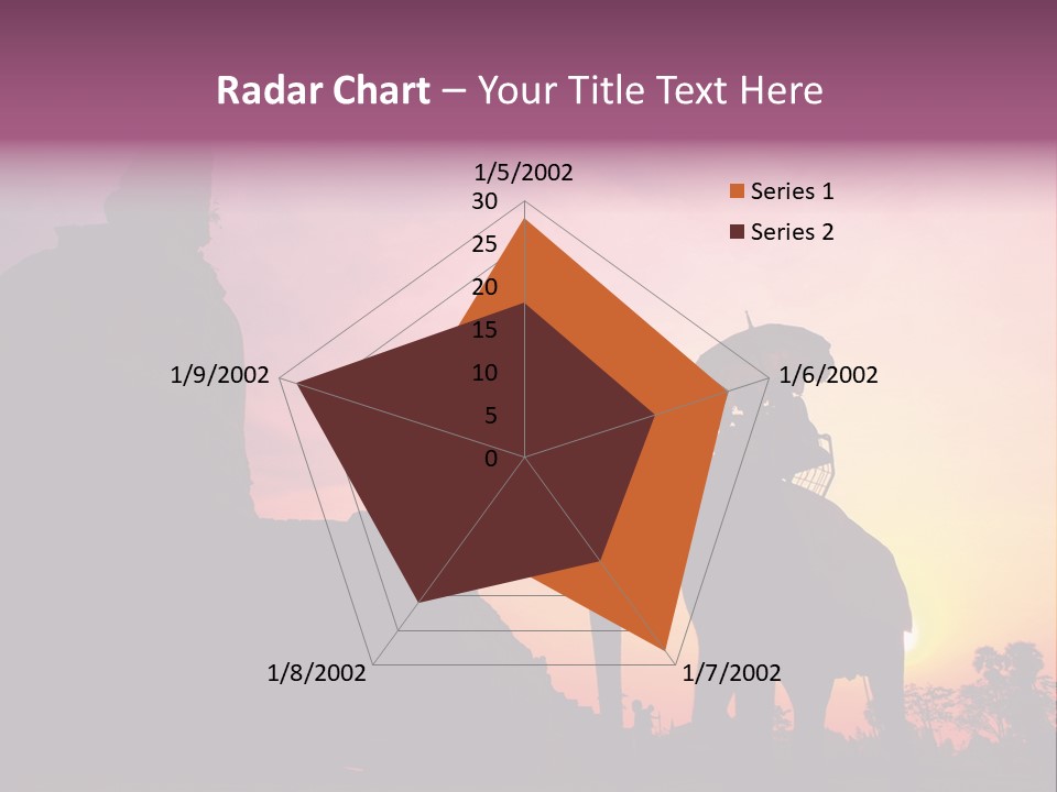 Silhouette Sit Large PowerPoint Template