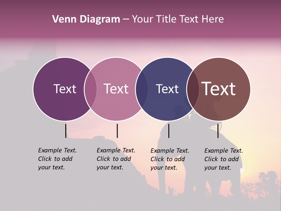 Silhouette Sit Large PowerPoint Template