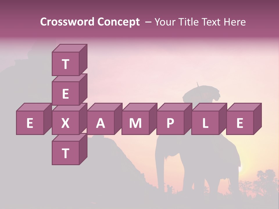 Silhouette Sit Large PowerPoint Template