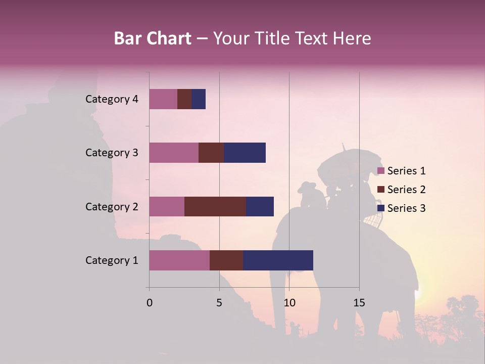 Silhouette Sit Large PowerPoint Template