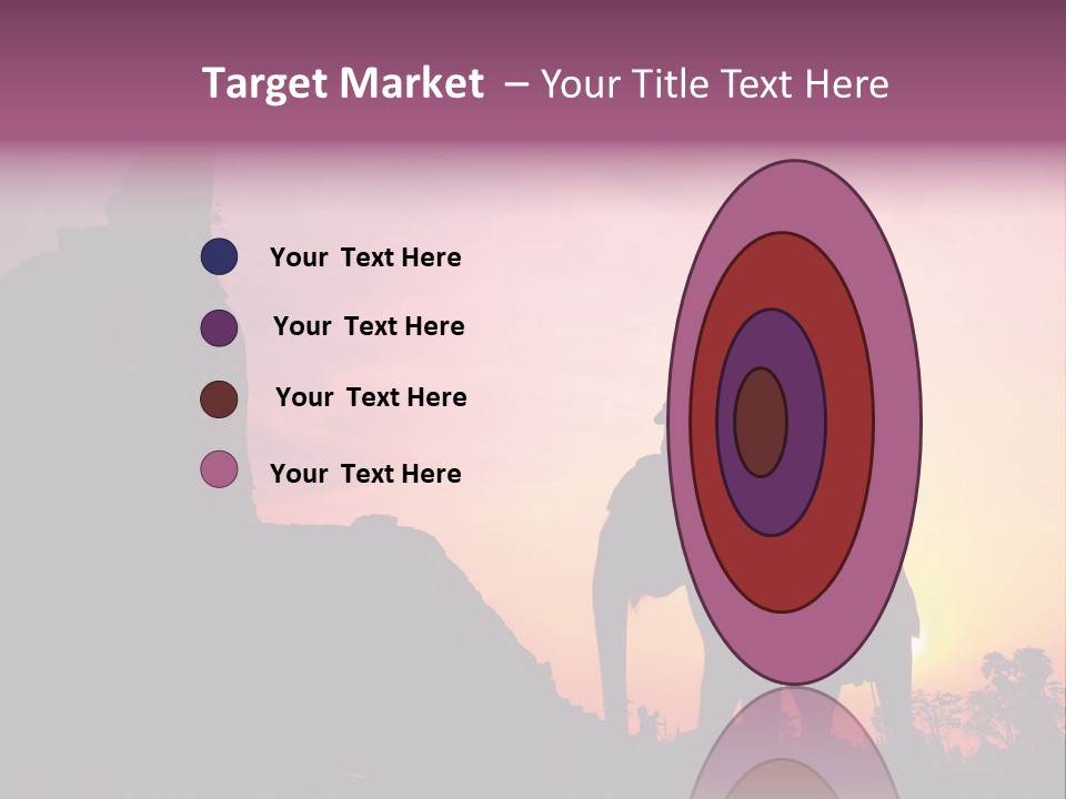 Silhouette Sit Large PowerPoint Template