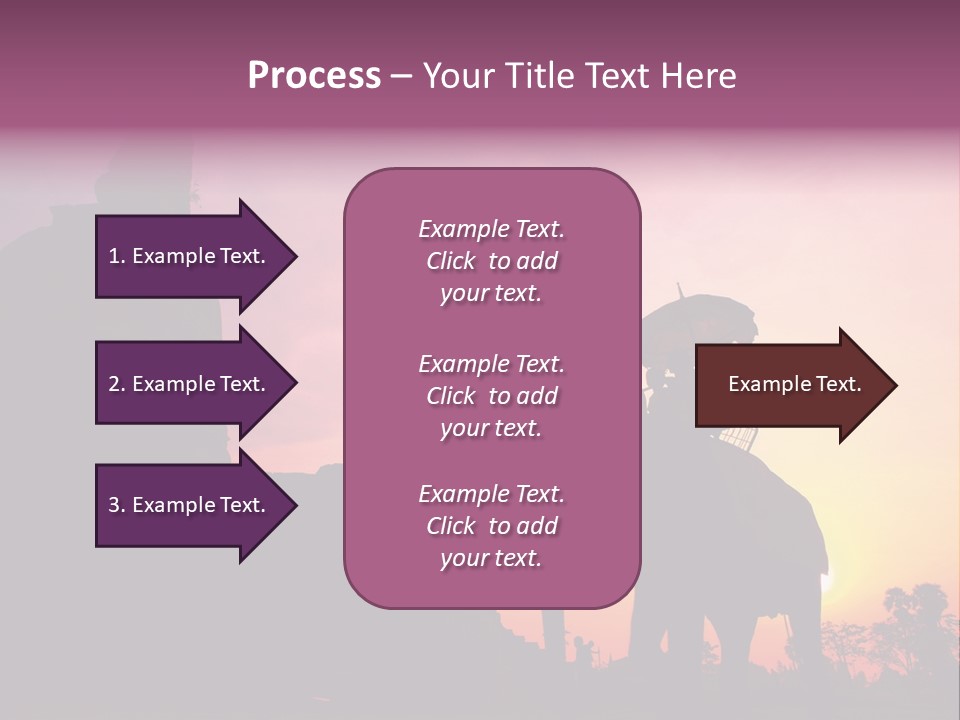 Silhouette Sit Large PowerPoint Template