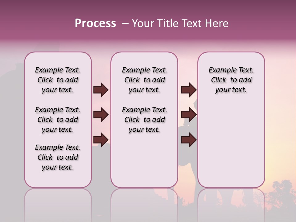 Silhouette Sit Large PowerPoint Template