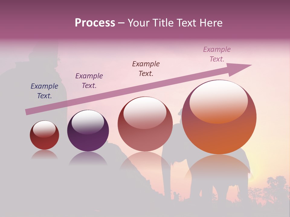 Silhouette Sit Large PowerPoint Template