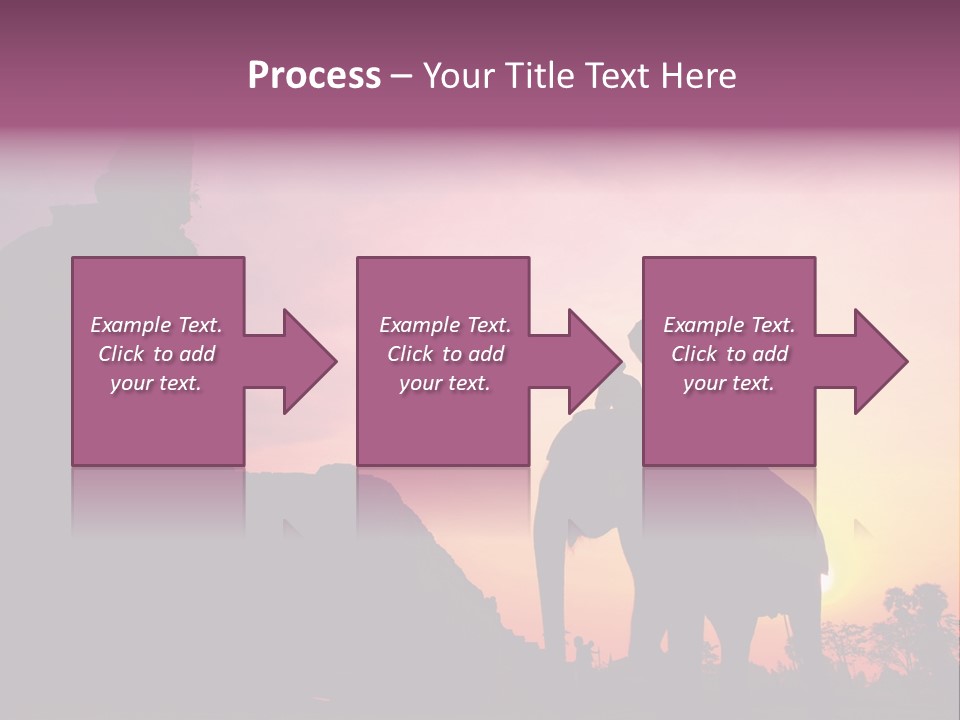 Silhouette Sit Large PowerPoint Template