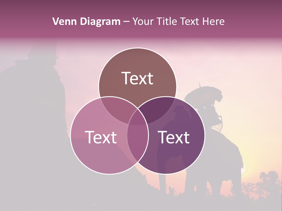 Silhouette Sit Large PowerPoint Template