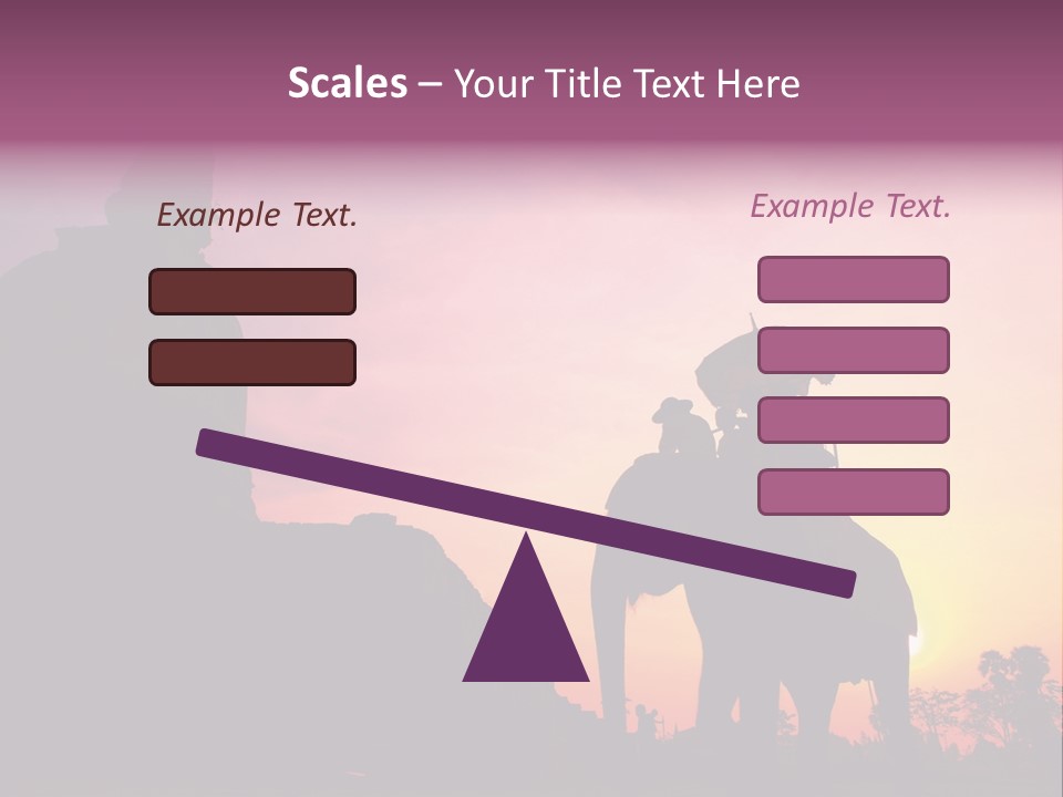 Silhouette Sit Large PowerPoint Template