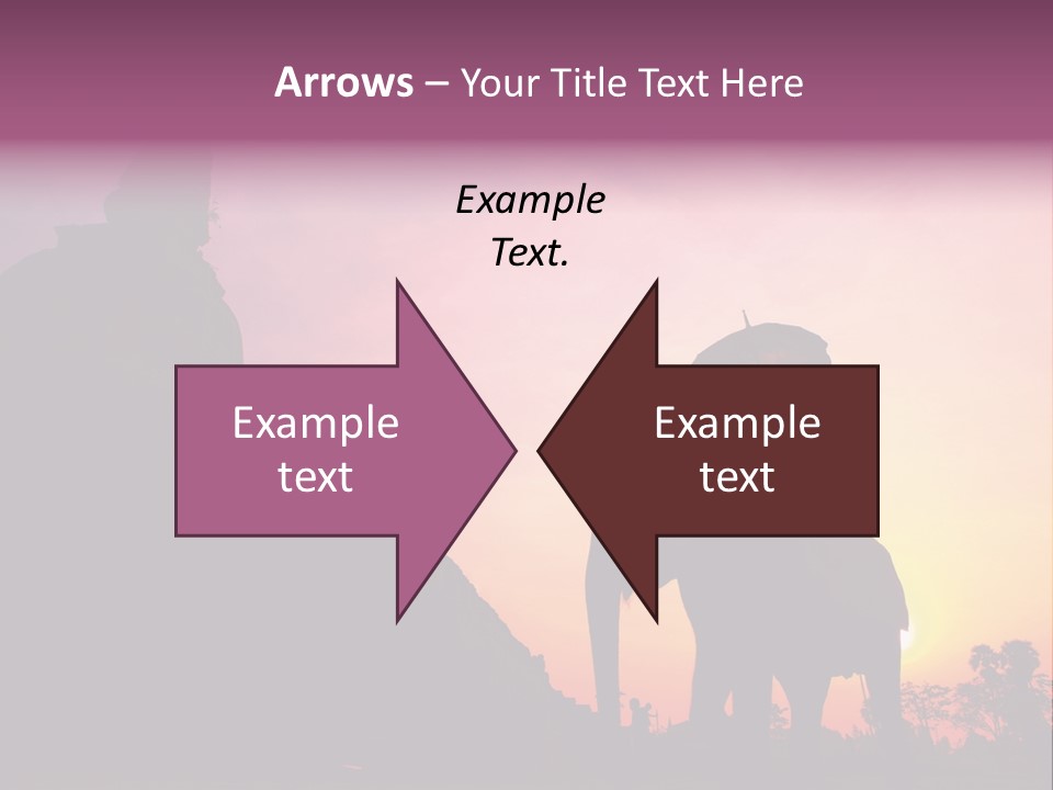 Silhouette Sit Large PowerPoint Template