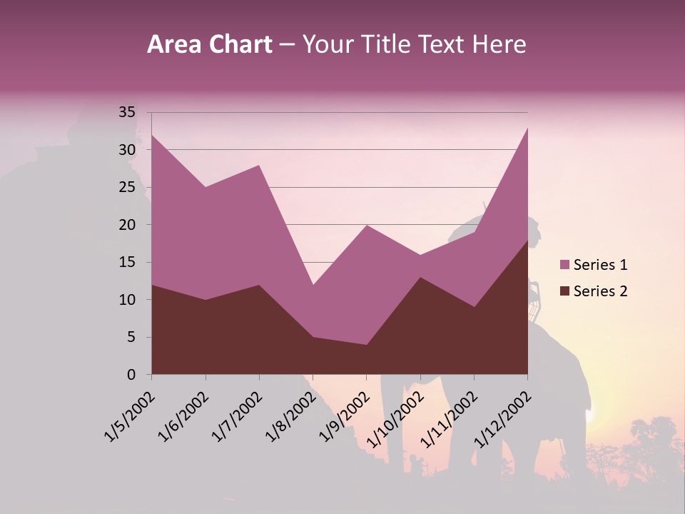 Silhouette Sit Large PowerPoint Template