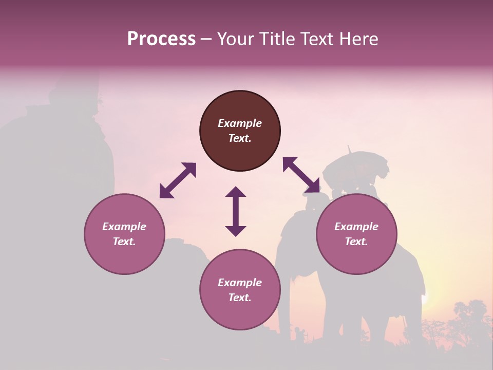 Silhouette Sit Large PowerPoint Template