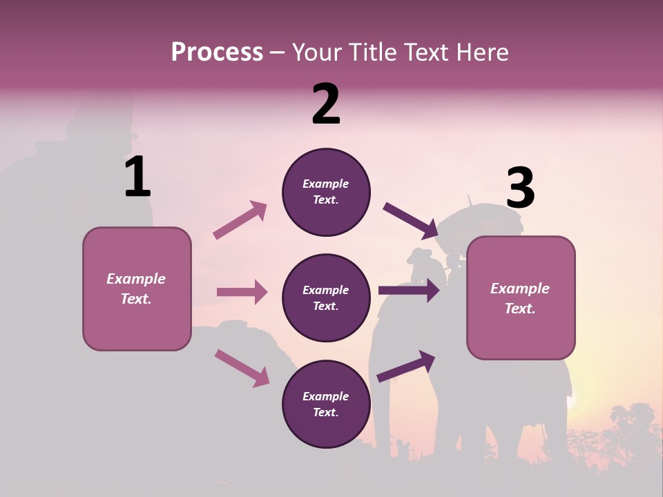 Silhouette Sit Large PowerPoint Template
