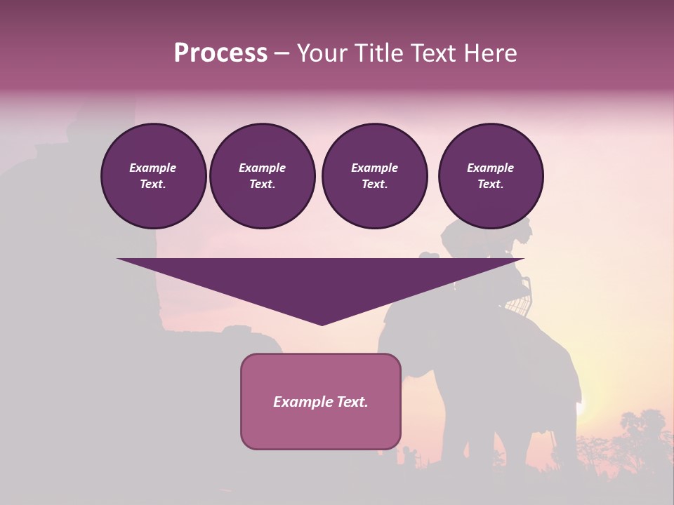 Silhouette Sit Large PowerPoint Template