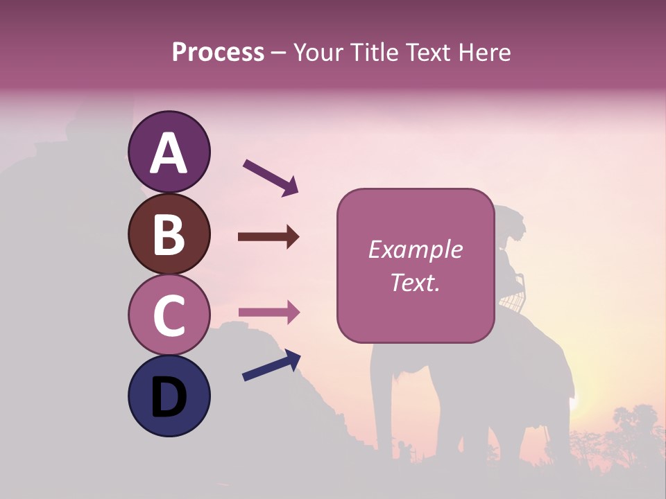 Silhouette Sit Large PowerPoint Template