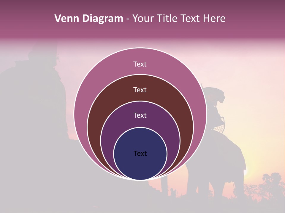 Silhouette Sit Large PowerPoint Template